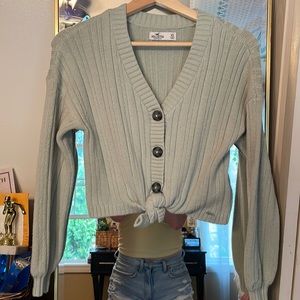 Hollis XS teal cropped sweater